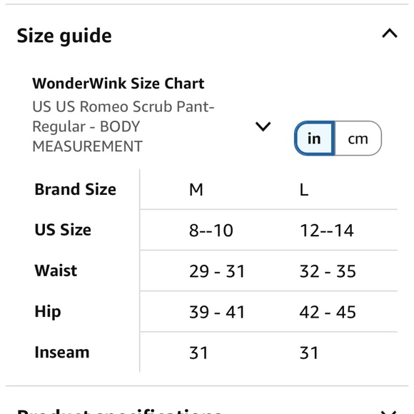 WonderWink women’s scrubs - Picture 8 of 10